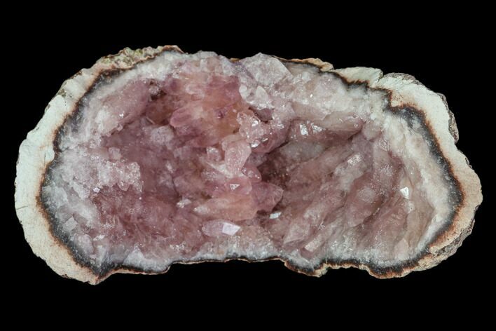 Pink Amethyst Geode Section - Argentina #113312